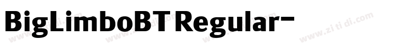 BigLimboBT Regular字体转换